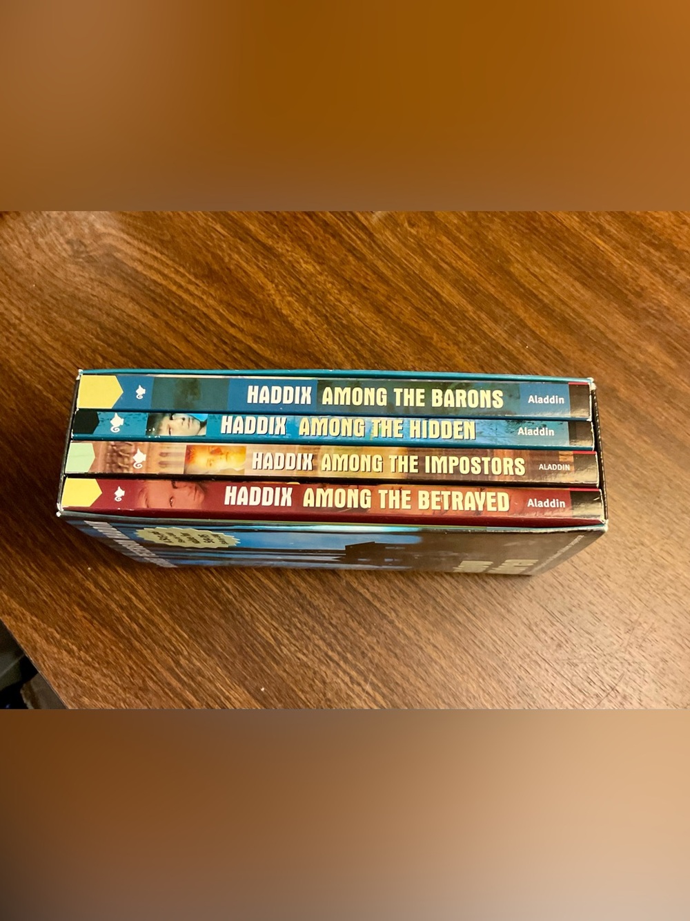 Haddix SHADOW CHILDREN Set First 4: Among Barons, Hidden, Imposters & Betrayed